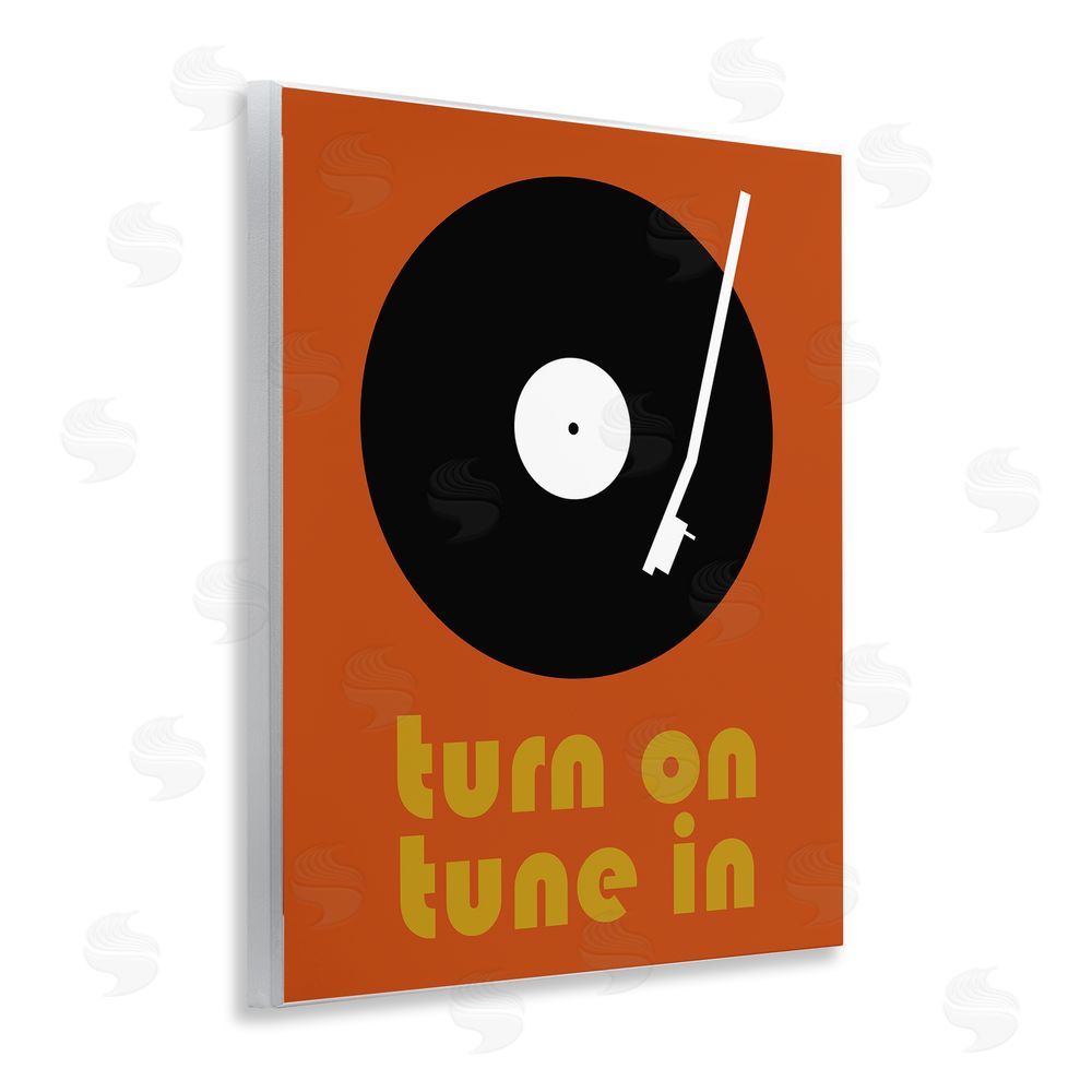 Tom Quartermaine Turn On Tune In Wooden Wall Plaque Art Print
