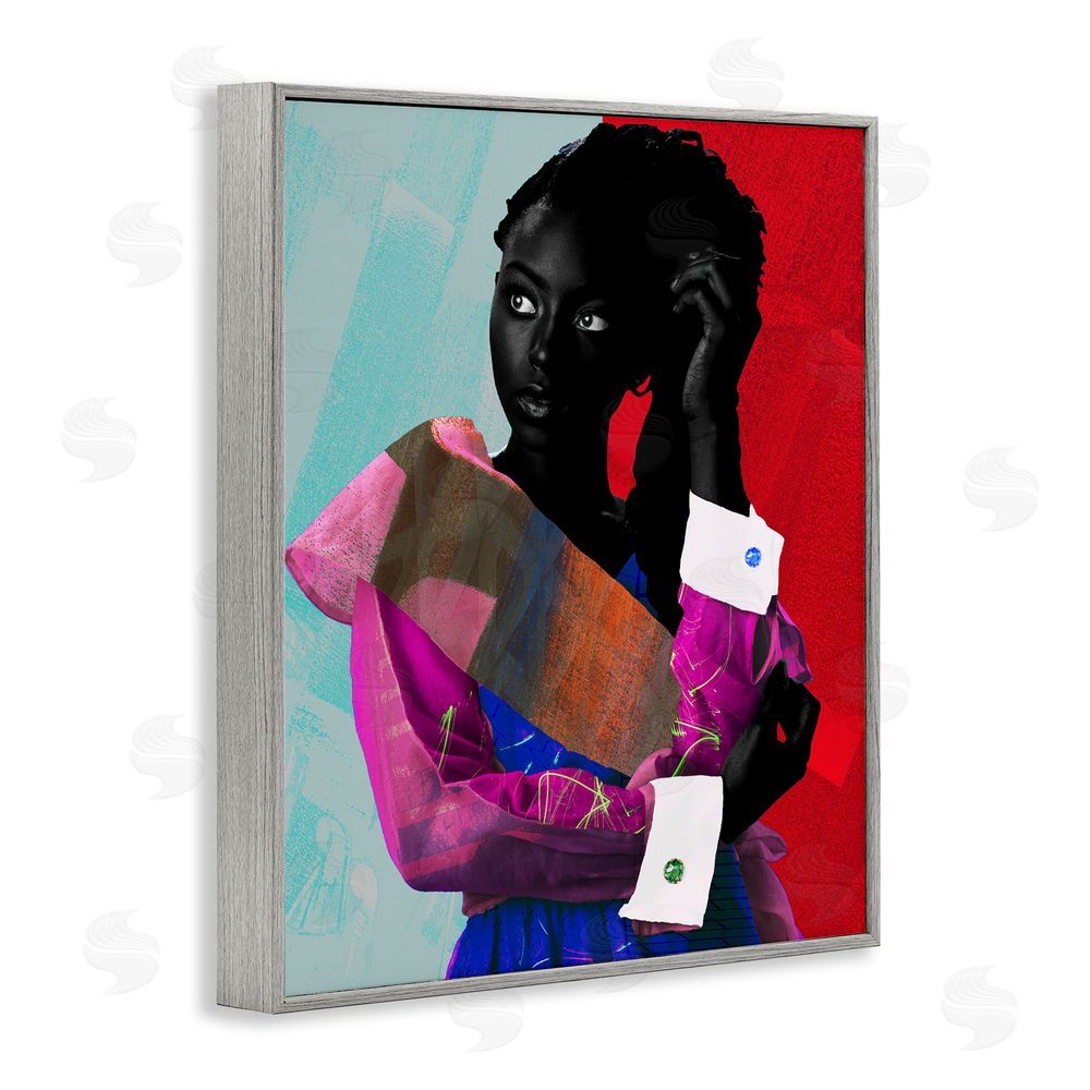 NUMA Art New York Fashion Style Gray Framed Giclee Wall Art Print