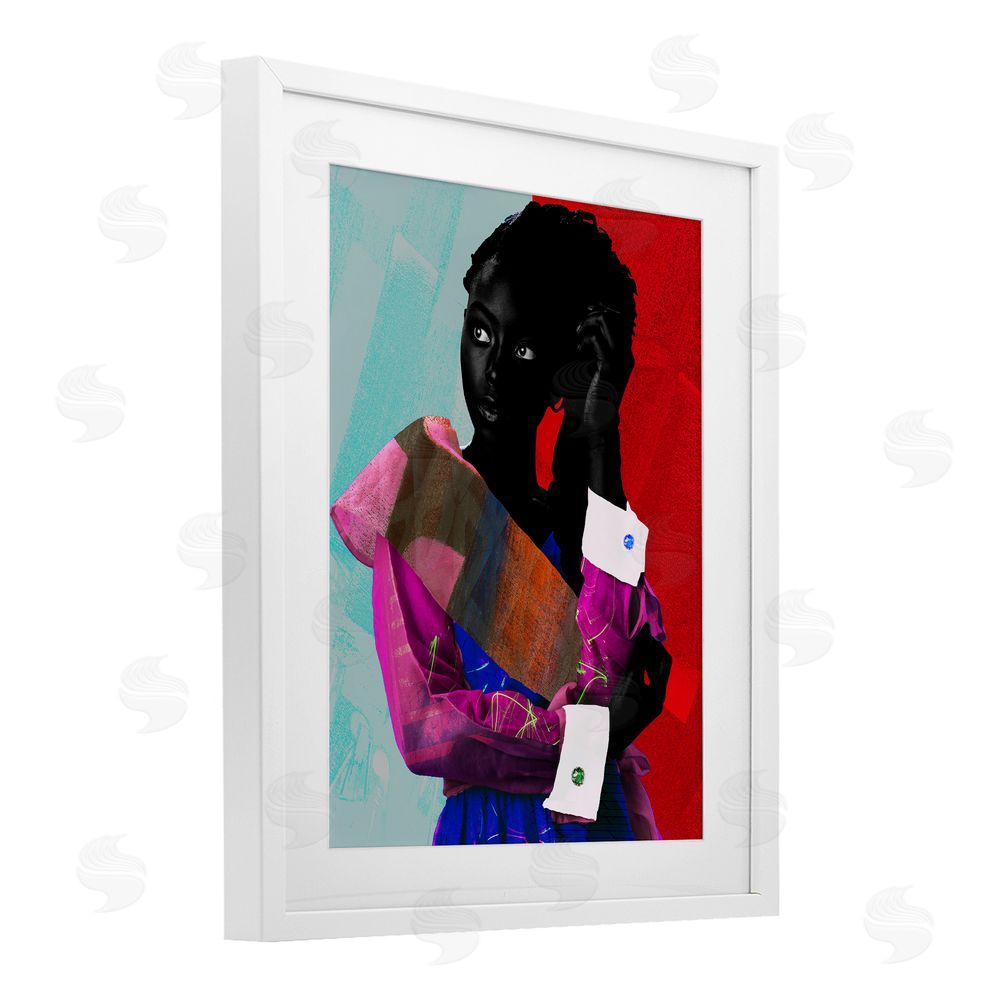 NUMA Art New York Fashion Style White Framed Print Under Glass Wall Art