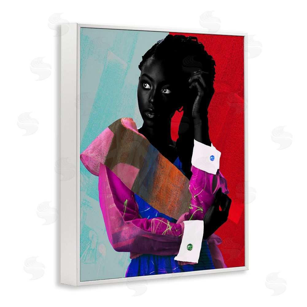NUMA Art New York Fashion Style White Framed Giclee Wall Art Print