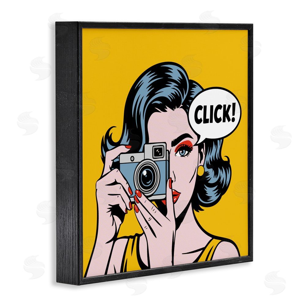 Andreas Magnusson Click Retro Photographer Black Framed Giclee Wall Art Print