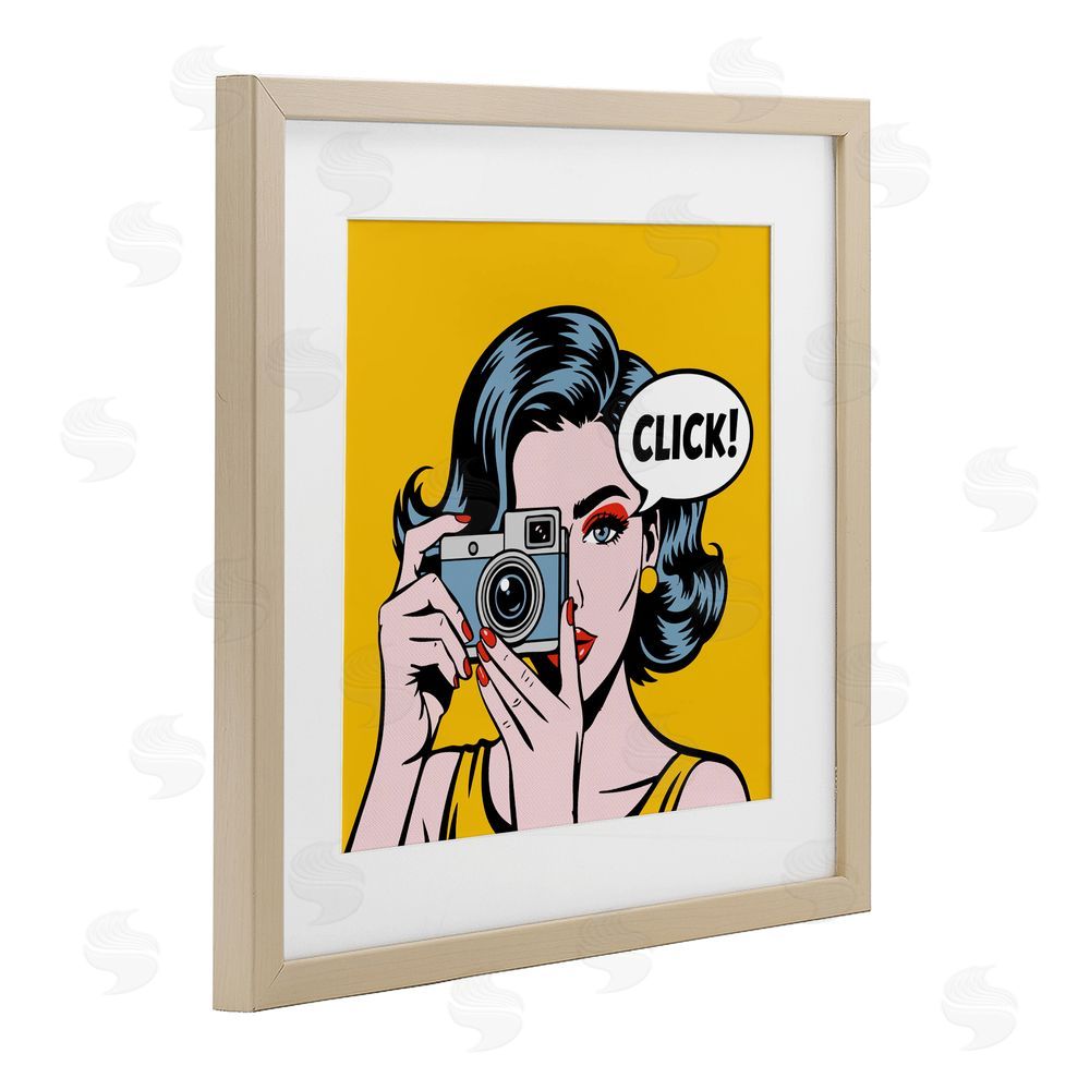 Andreas Magnusson Click Retro Photographer Birch Framed Print Under Glass Wall Art