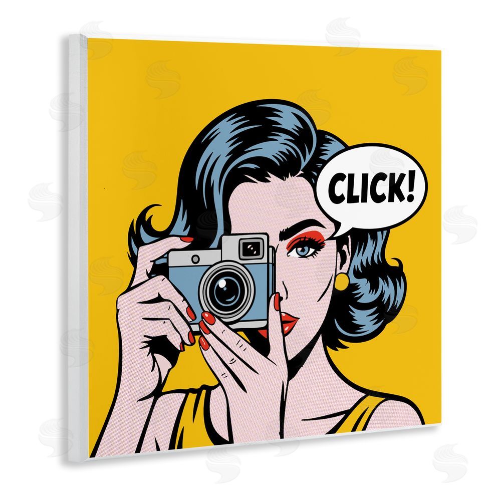 Andreas Magnusson Click Retro Photographer Wall Plaque Art Print