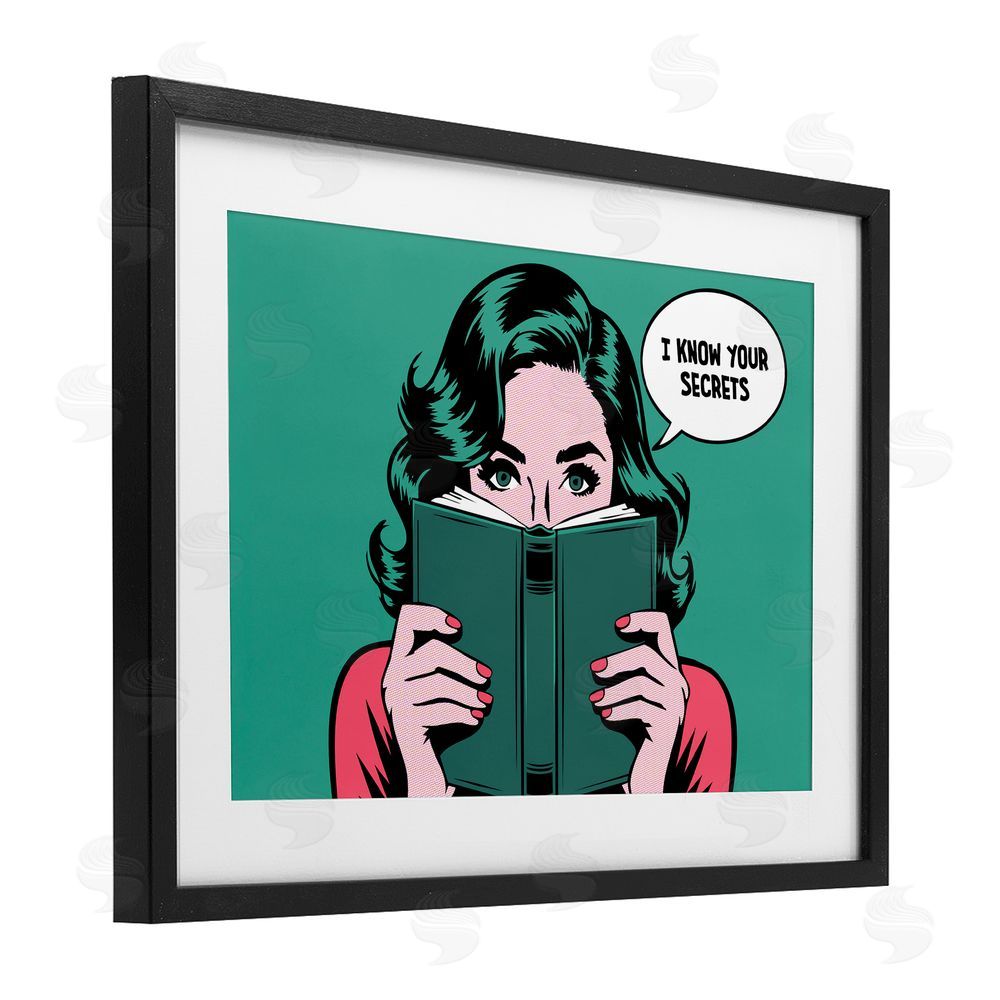 Andreas Magnusson Know Your Secrets Black Framed Print Under Glass Wall Art