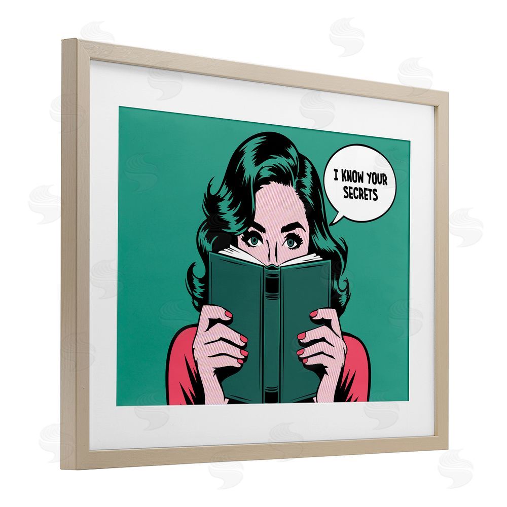 Andreas Magnusson Know Your Secrets Brown Framed Print Under Glass Wall Art