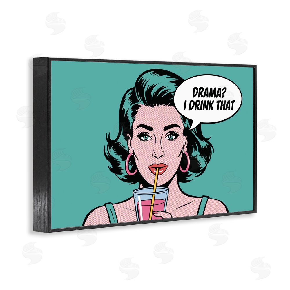 Andreas Magnusson Drama I Drink That Blacked Framed Giclee Wall Art Print