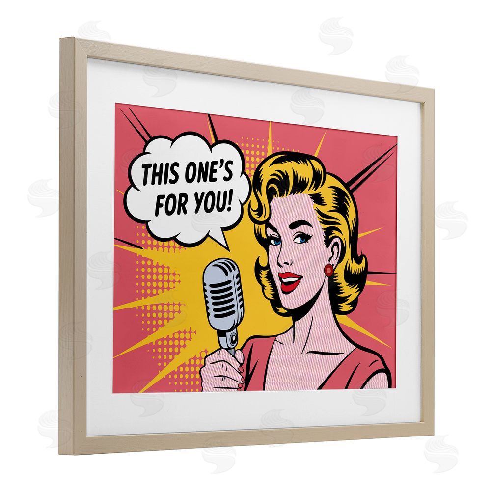 Andreas Magnusson This One's For You Brown Framed Print Under Glass Wall Art