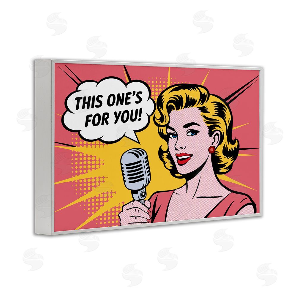 Andreas Magnusson This One's For You White Framed Giclee Wall Art Print