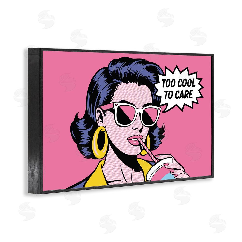 Andreas Magnusson Too Cool To Care Iconic Black Framed Giclee Wall Art Print