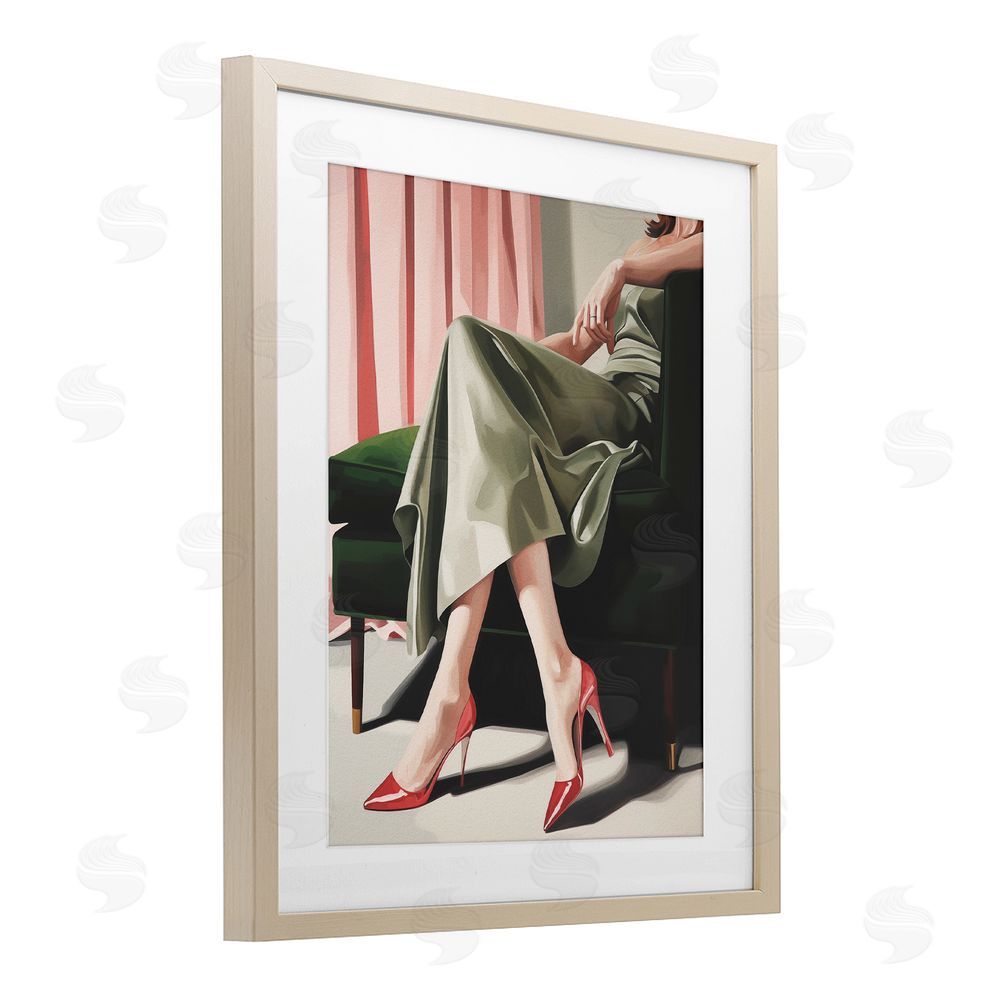 Andreas Magnusson Waiting For The Guests Brown Framed Print Under Glass Wall Art