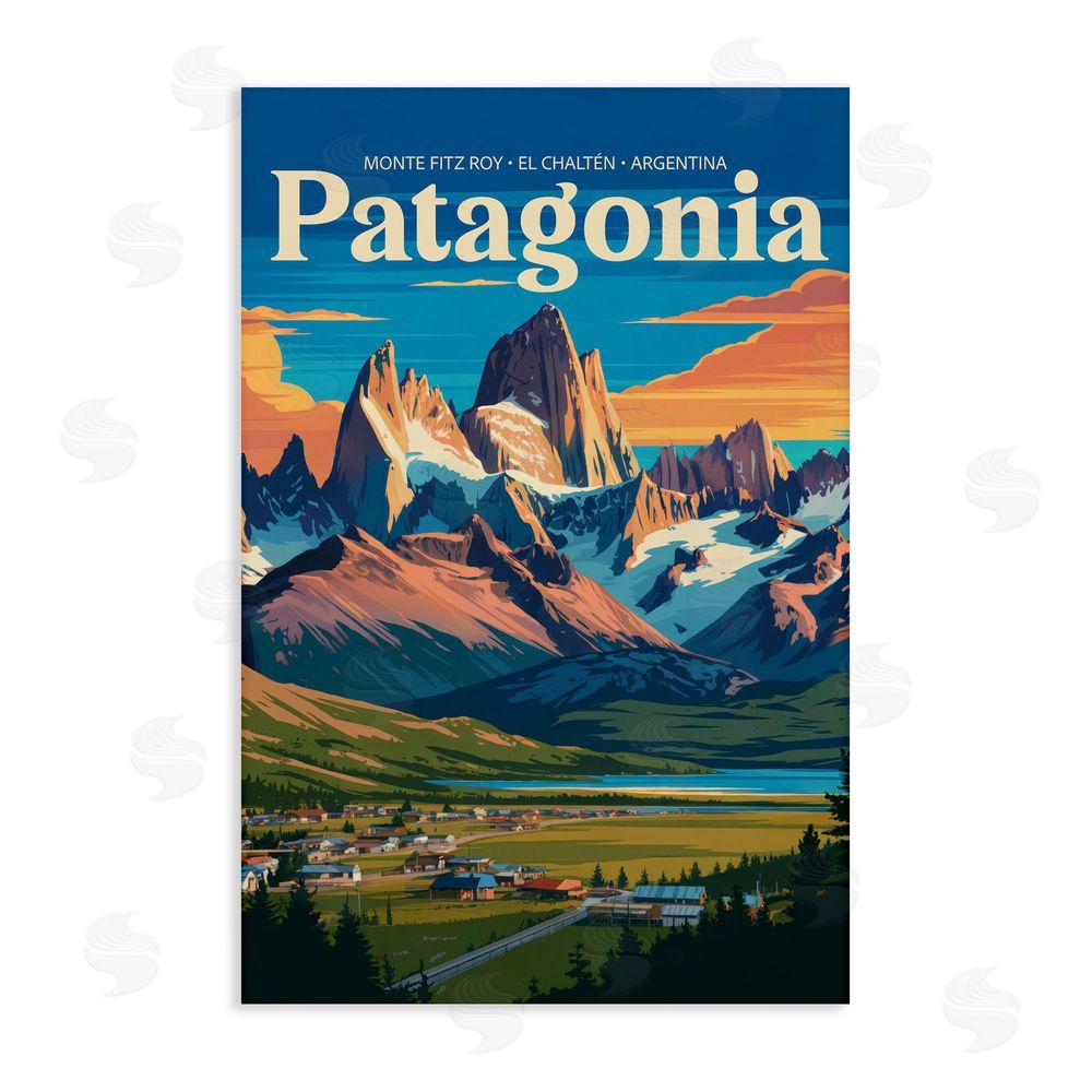 Andreas Magnusson Patagonia Valley Landscape Stretched Canvas Wall Art Print