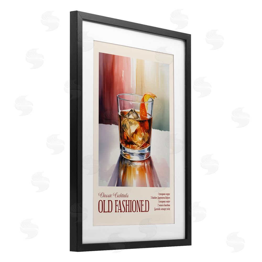 Andreas Magnusson Old Fashioned on Surface Black Framed Print Under Glass Wall Art