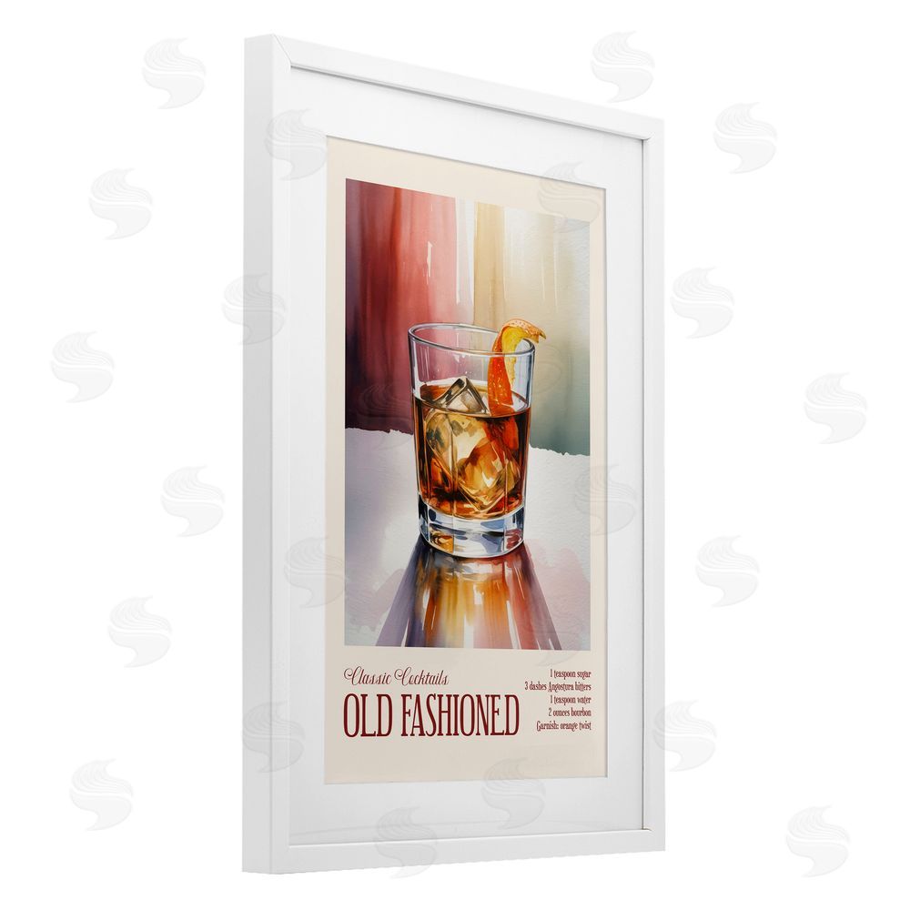 Andreas Magnusson Old Fashioned on Surface White Framed Print Under Glass Wall Art