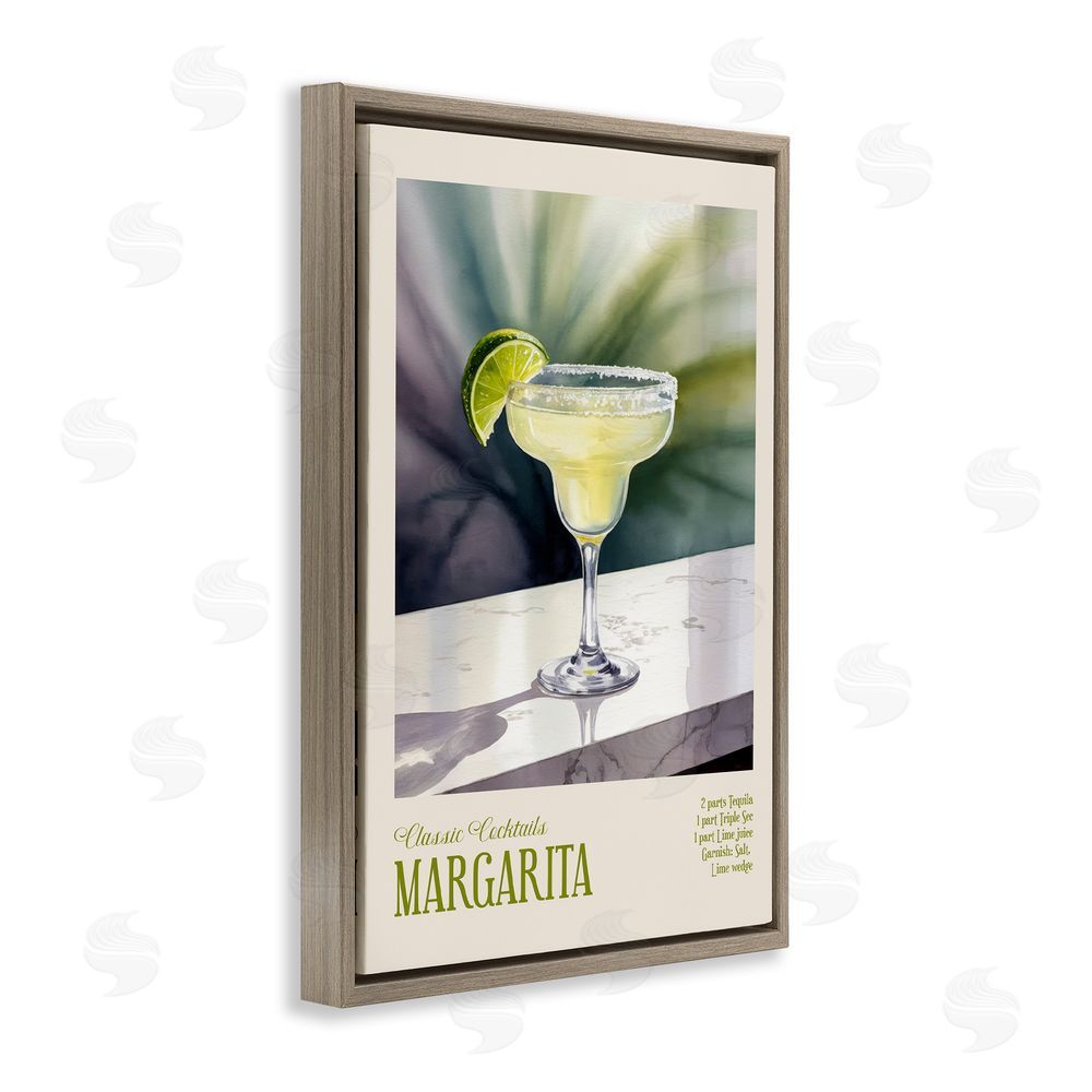 Andreas Magnusson Margarita on Marble Brown Floating Frame Canvas Wall Art
