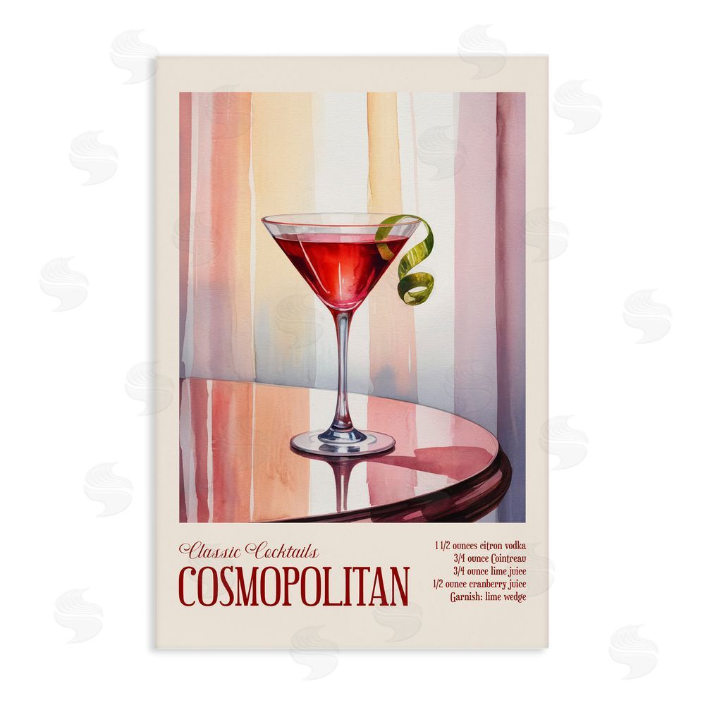 Andreas Magnusson Cosmopolitan on Reflective Table Stretched Canvas Wall Art Print