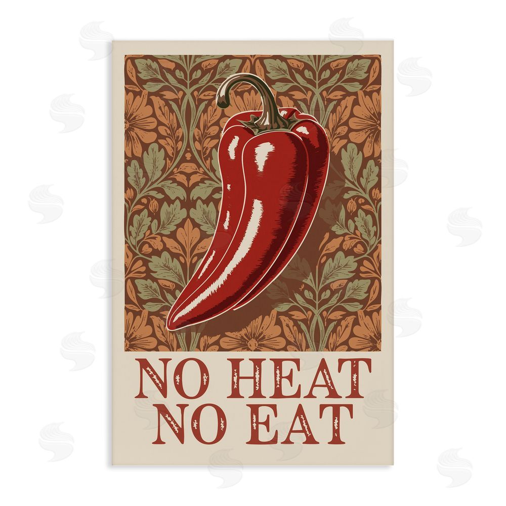 Andreas Magnusson No Heat or Eat Pepper Stretched Canvas Wall Art Print
