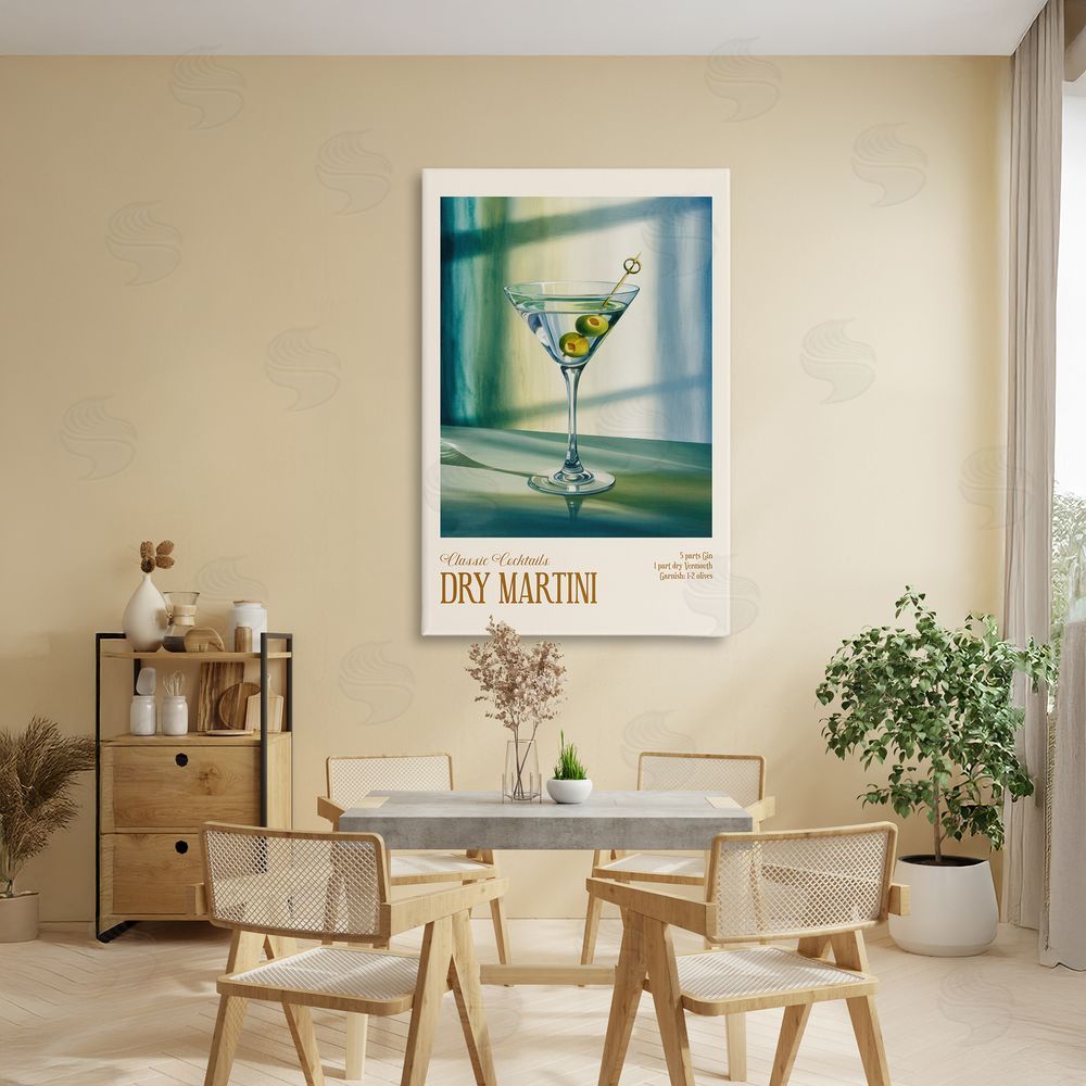 Andreas Magnusson Dry Martini on Surface Stretched Canvas Wall Art in Room