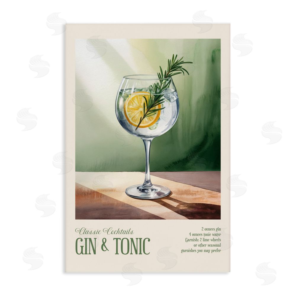 Andreas Magnusson Gin & Tonic Sun Rays Stretched Canvas Wall Art