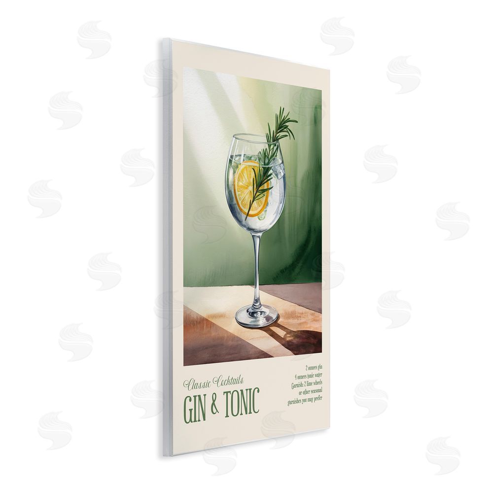 Andreas Magnusson Gin & Tonic Sun Rays Wooden Wall Plaque Art Print