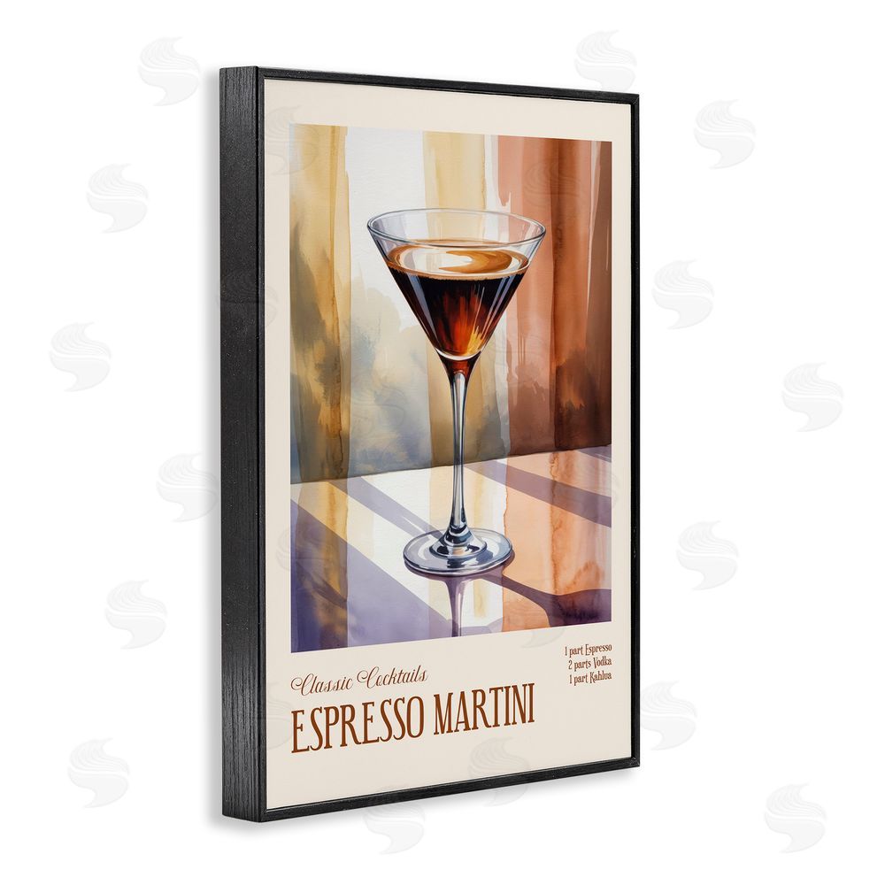 Andreas Magnusson Espresso Martini Sun Reflection Blacked Framed Giclee Wall Art Print