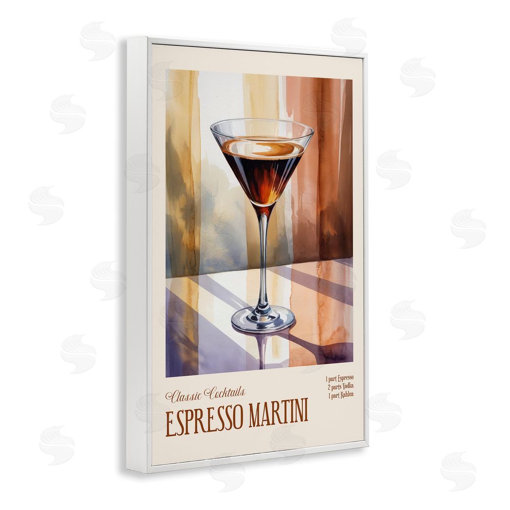 Andreas Magnusson Espresso Martini Sun Reflection White Framed Giclee Wall Art Print