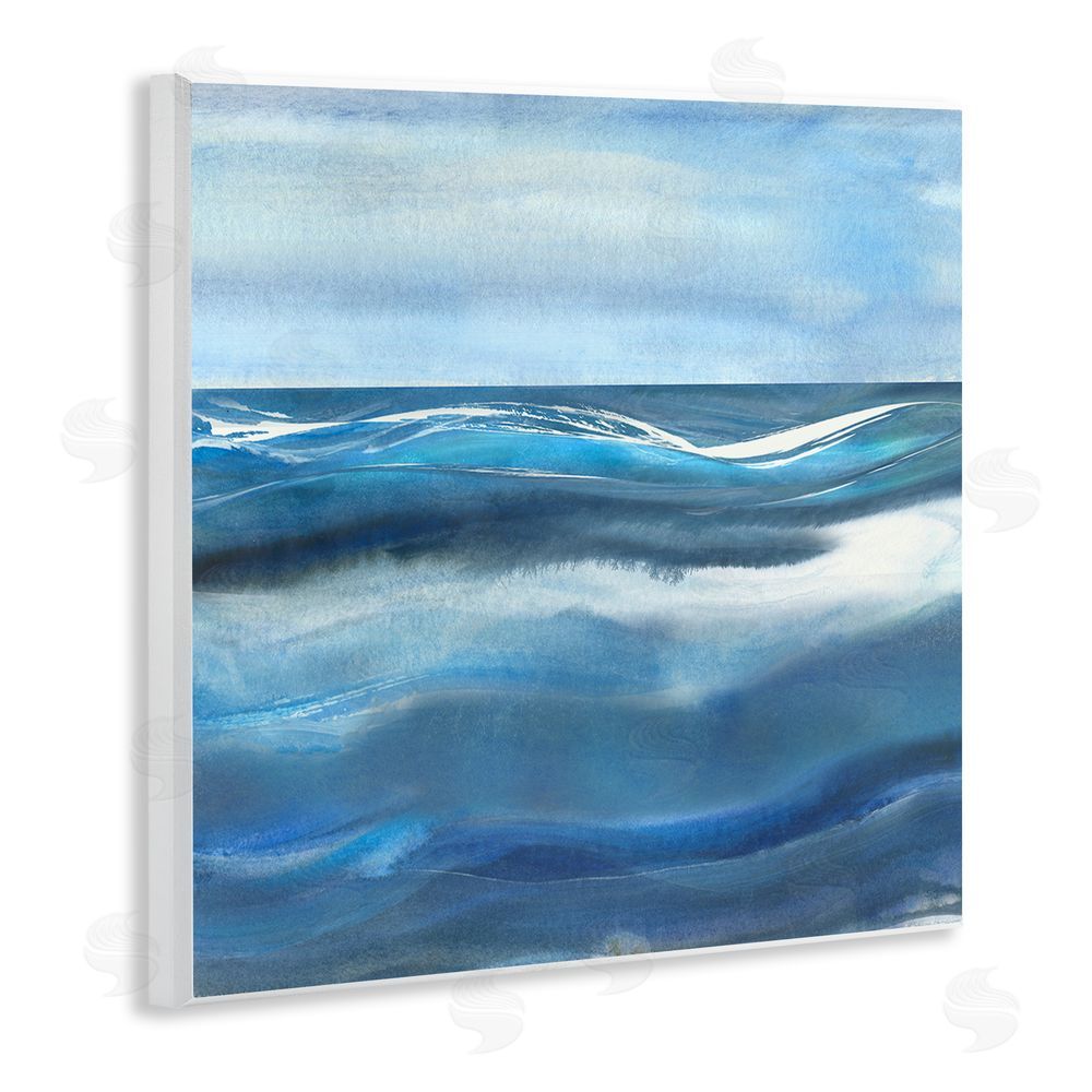Susan Jill Calm Expanse of Ocean Waves Wooden Wall Plaque Art Print