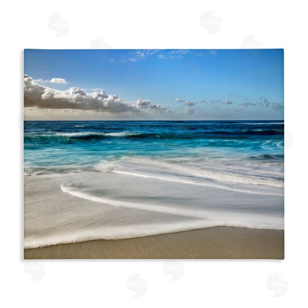 Superstock Morning Foam on Shore Stretched Canvas Wall Art Print