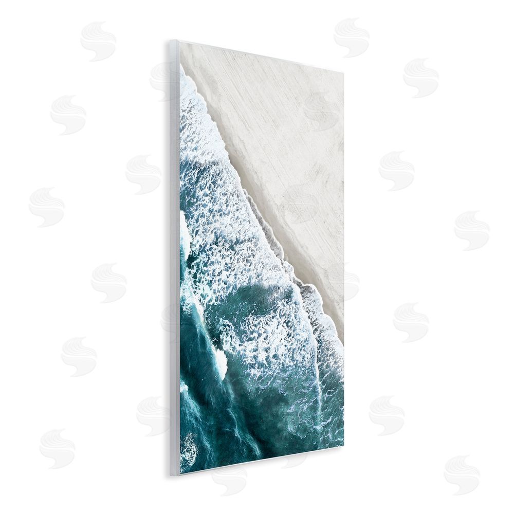 Natalie Carpentieri Corolla Beach Breezy Shoreline Wooden Wall Plaque Art Print