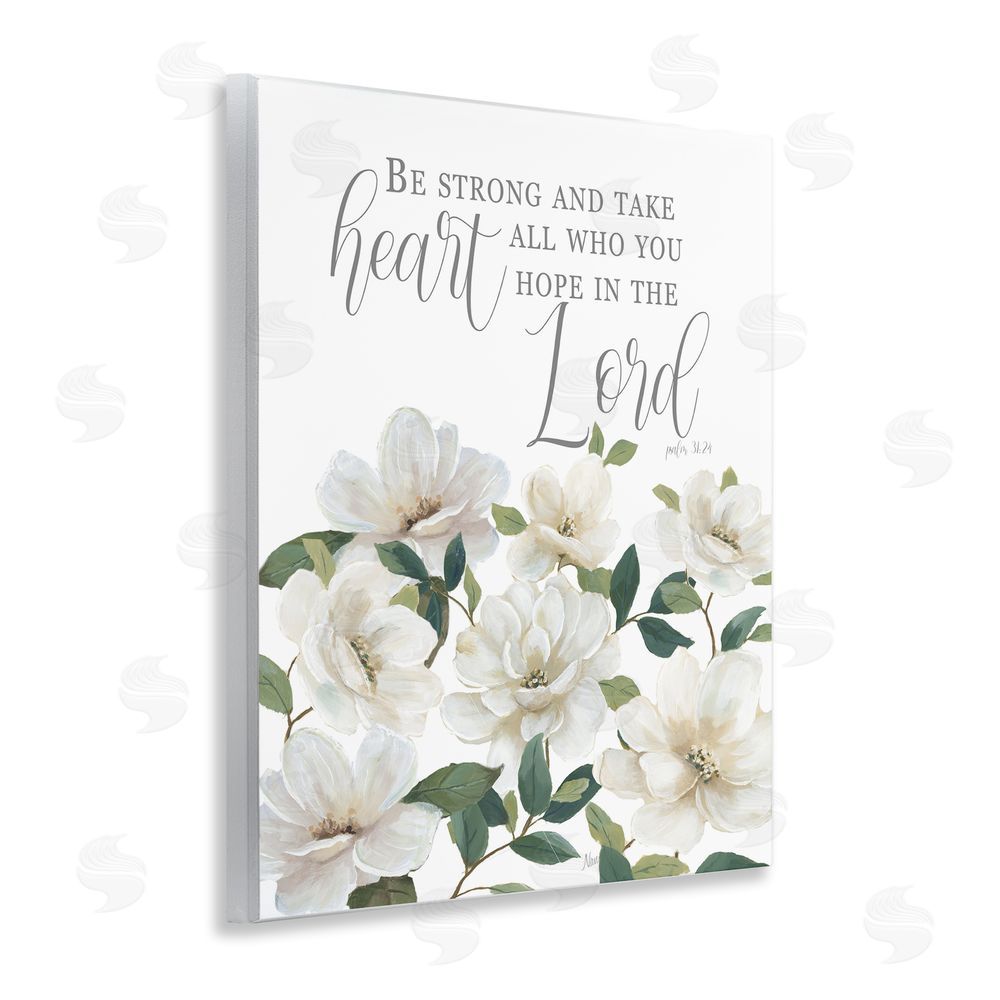 Nan Be Strong And Take Heart Wooden Wall Plaque Art Print