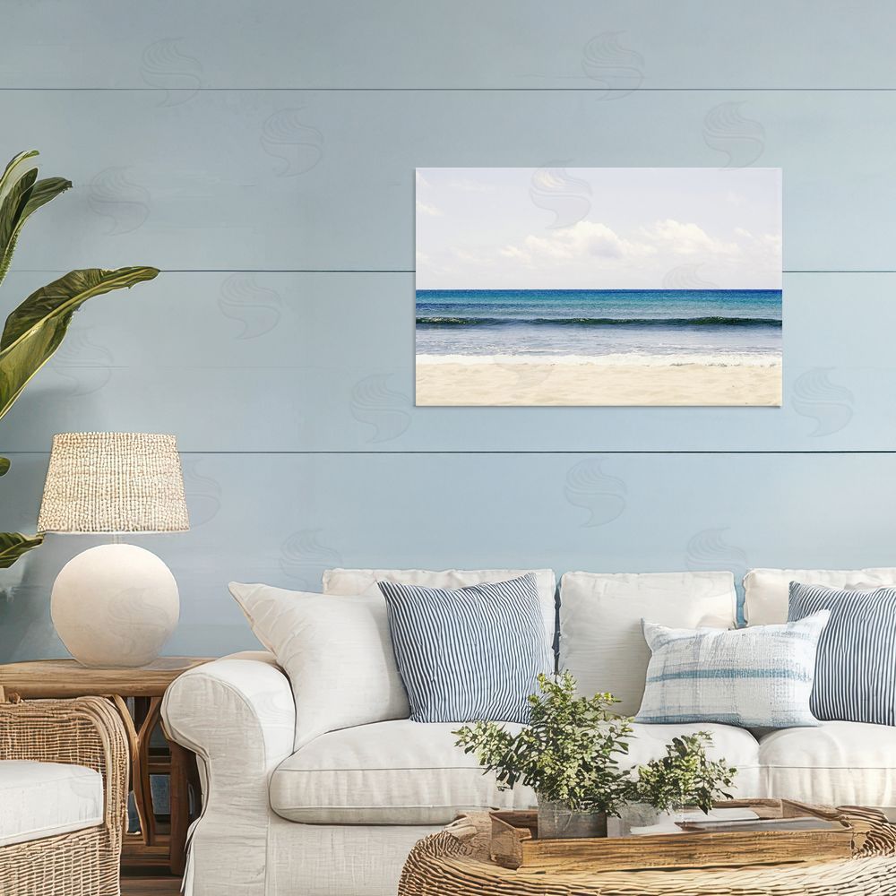 Gemma Bardot Summer Seaside Escape Stretched Canvas Wall Art in Room