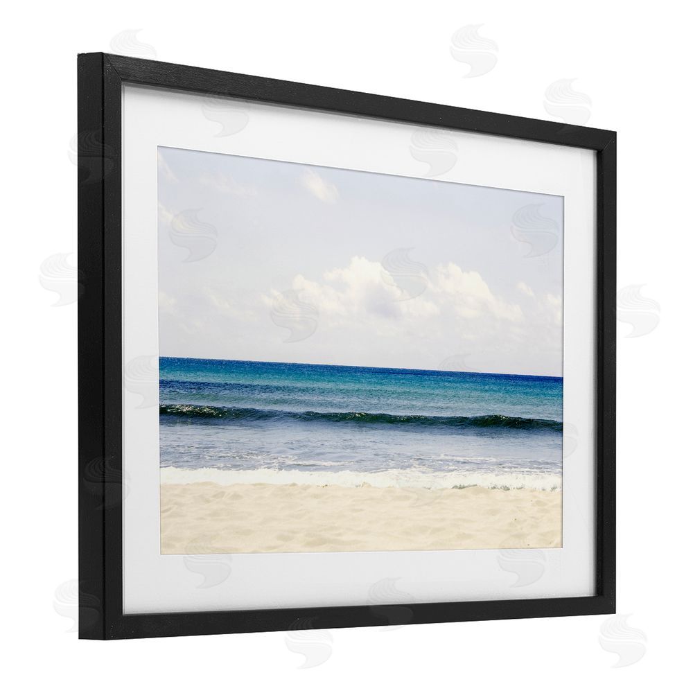Gemma Bardot Summer Seaside Escape Black Framed Print Under Glass Wall Art