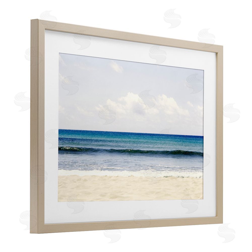 Gemma Bardot Summer Seaside Escape Brown Framed Print Under Glass Wall Art