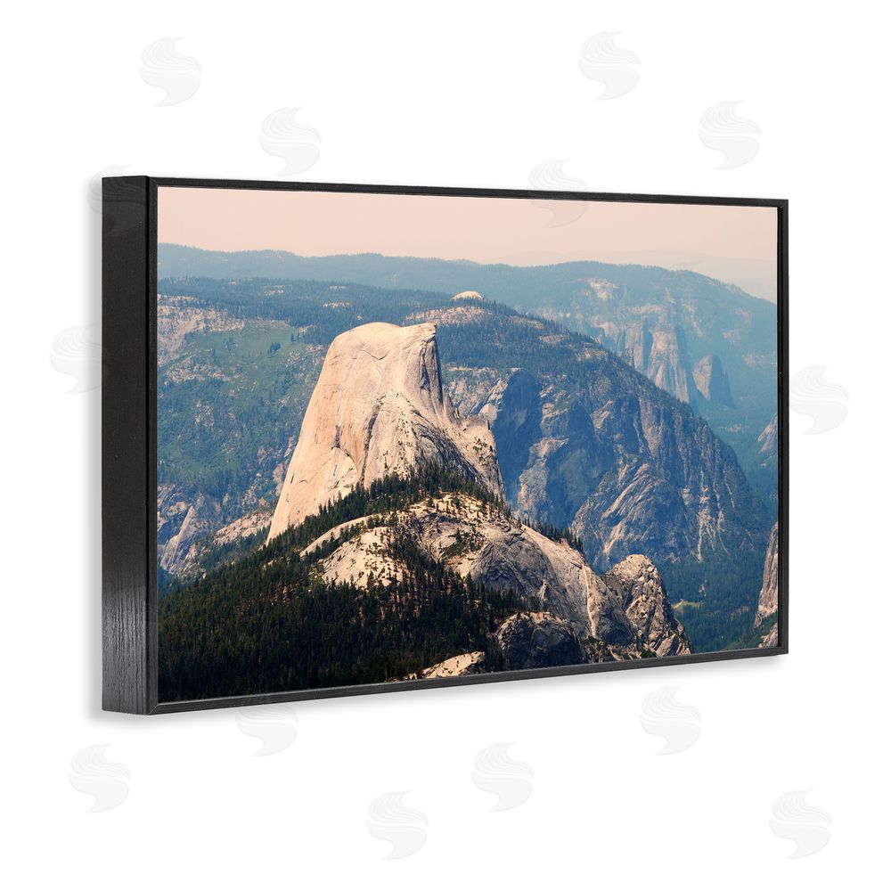 Gemma Bardot Granite Monolith Above Forest Black Framed Giclee Wall Art Print