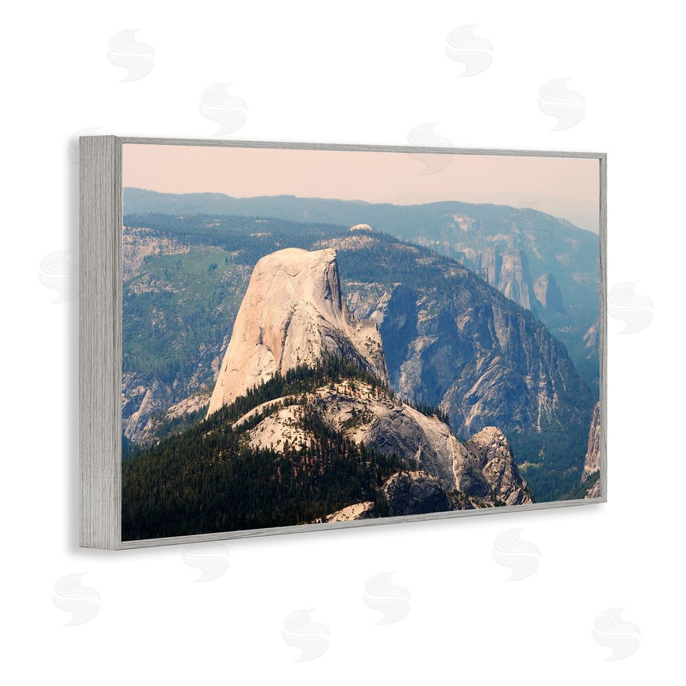 Gemma Bardot Granite Monolith Above Forest Gray Framed Giclee Wall Art Print