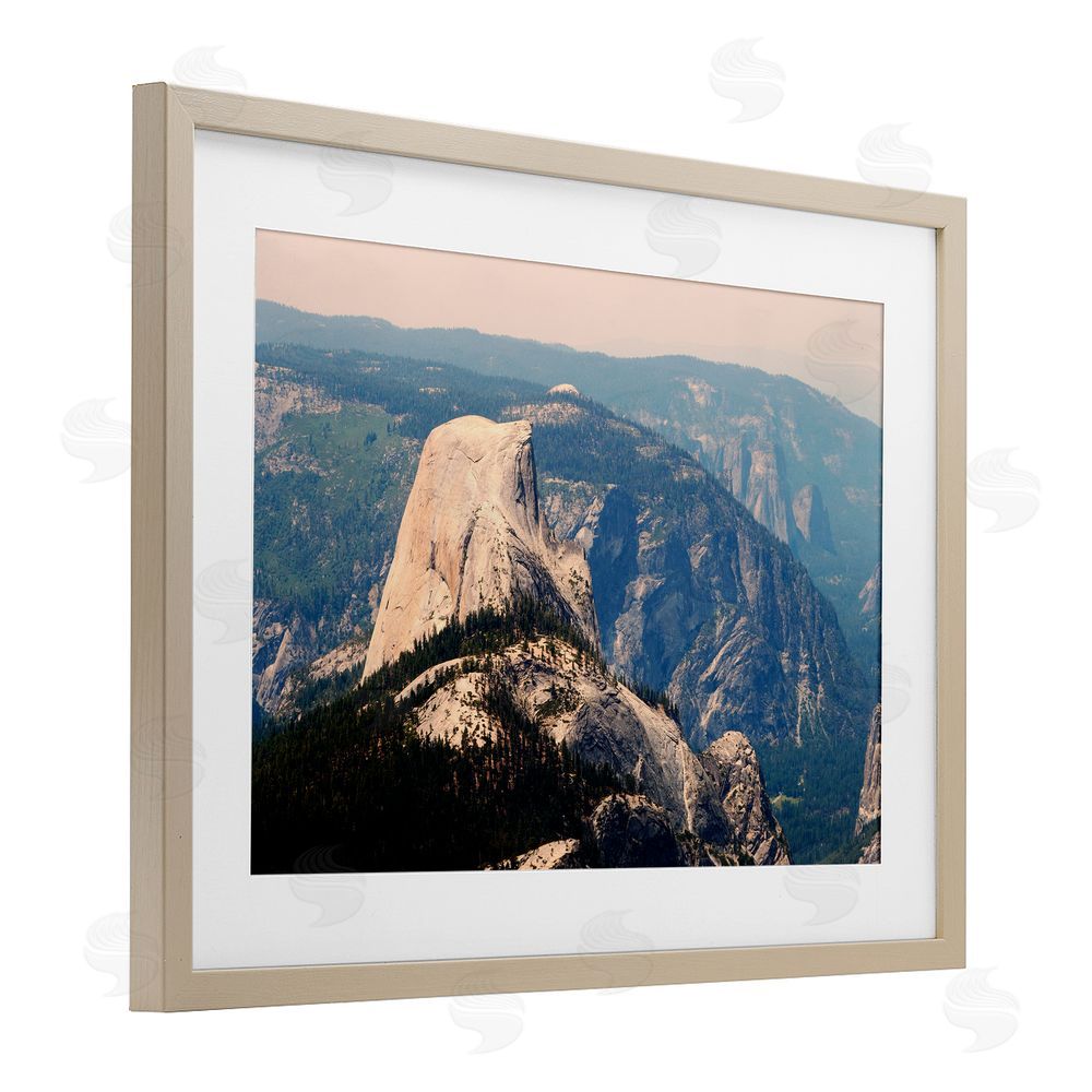 Gemma Bardot Granite Monolith Above Forest Brown Framed Print Under Glass Wall Art