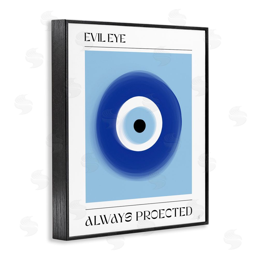 1x Always Protected Nazar Talisman Black Framed Giclee Wall Art Print