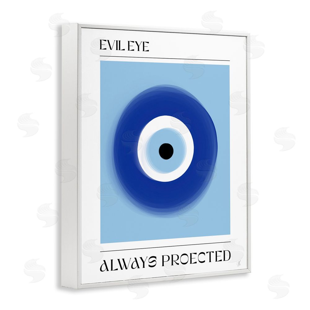 1x Always Protected Nazar Talisman White Framed Giclee Wall Art Print