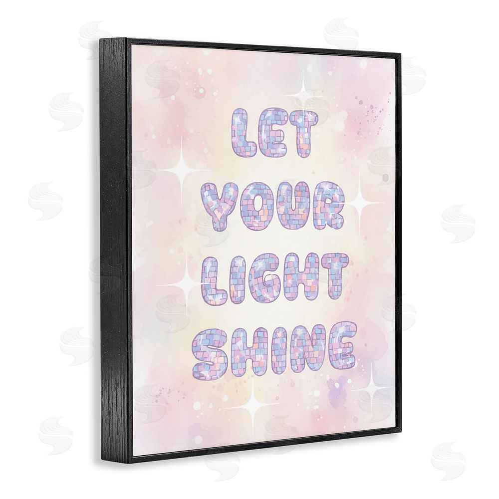 Daphne Polselli Let Your Light Shine Pastels Black Framed Giclee Wall Art