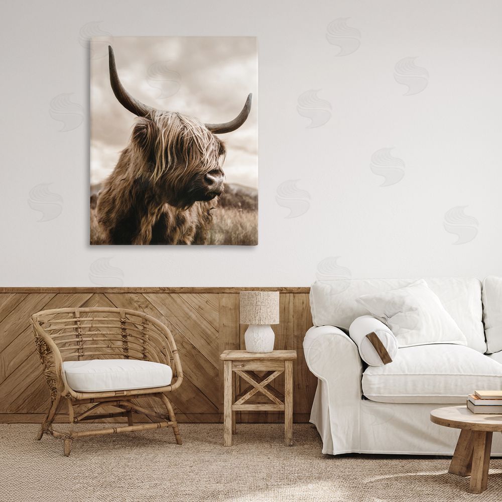 CAD Designs Highland Cow on Windswept Moor
