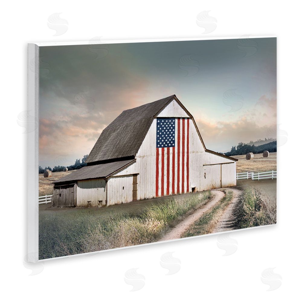CAD Designs Land That I Love Barn Wooden Wall Plaque Art Print