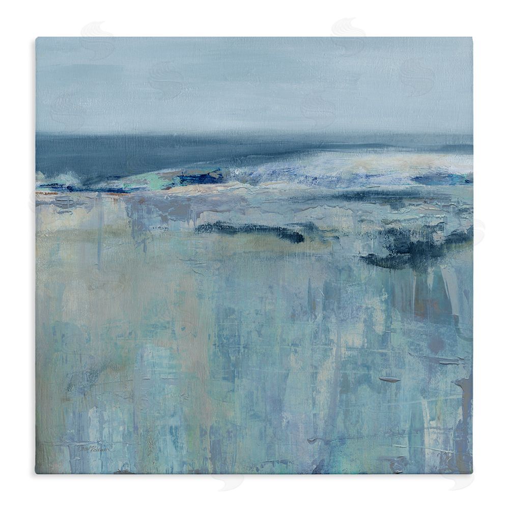 Carol Robinson Serene Abstract Pastel Seascape Stretched Canvas Wall Art Print