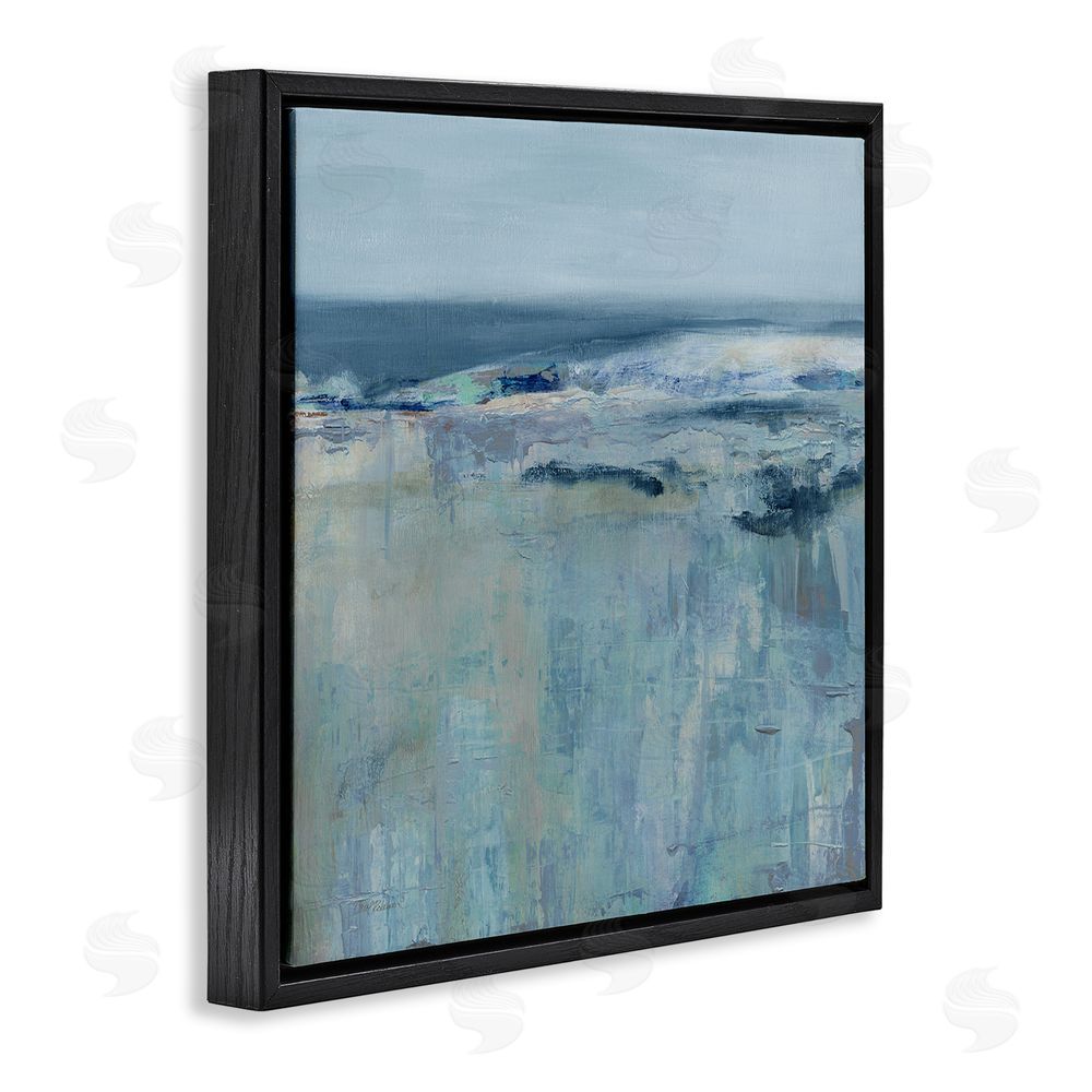 Carol Robinson Serene Abstract Pastel Seascape Black Floating Frame Canvas Wall Art Print