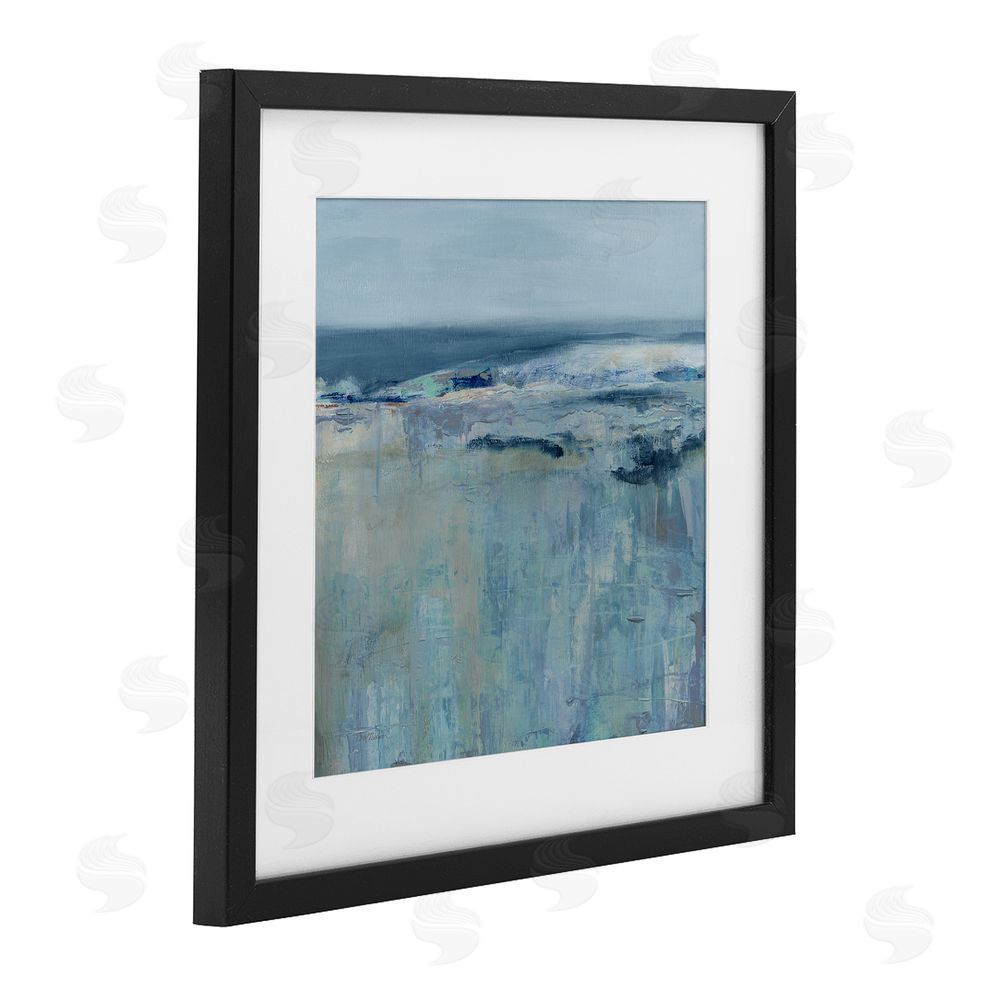 Carol Robinson Serene Abstract Pastel Seascape Black Framed Print Under Glass Wall Art
