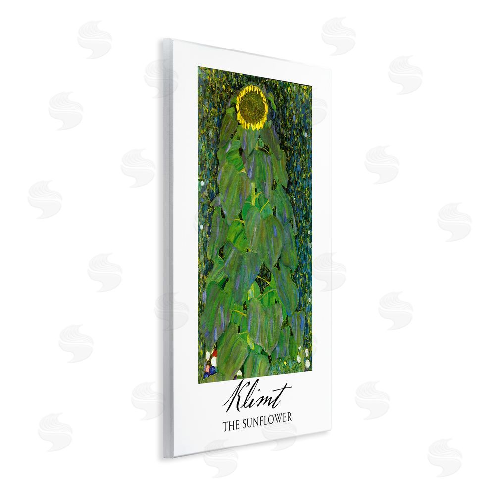 Vintage Hustle Klimt The Sunflower Classic Wooden Wall Plaque Art Print