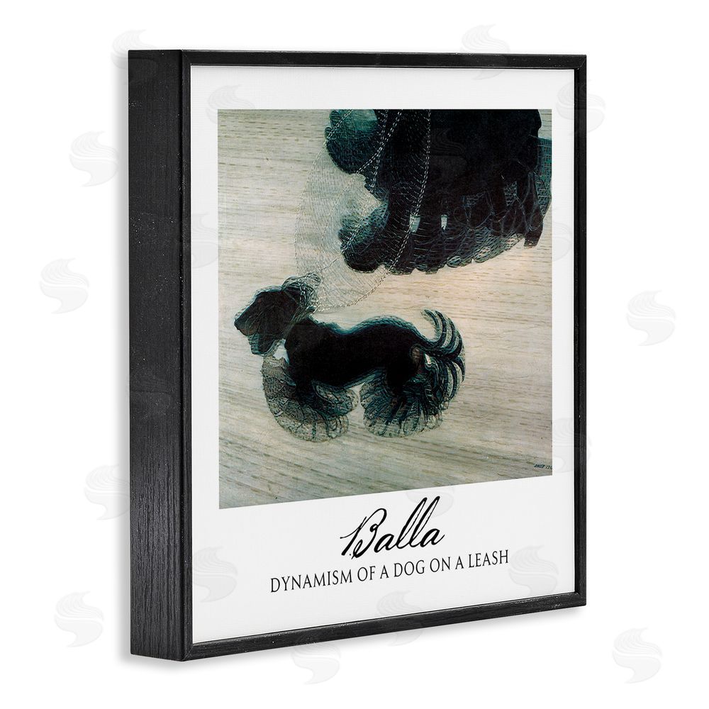 Vintage Hustle Balla Dynamism Of A Dog Classic Black Framed Giclee Wall Art Print