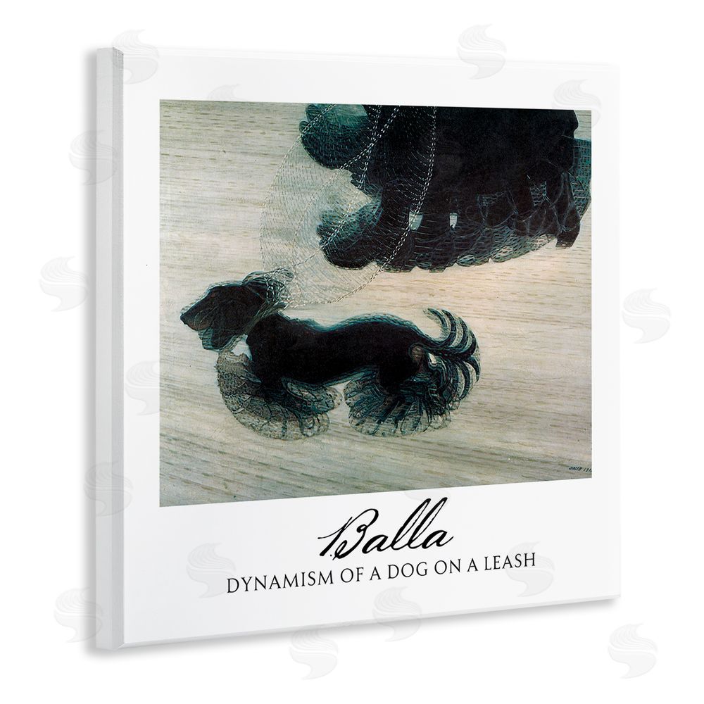 Vintage Hustle Balla Dynamism Of A Dog Classic Wooden Wall Plaque Art Print