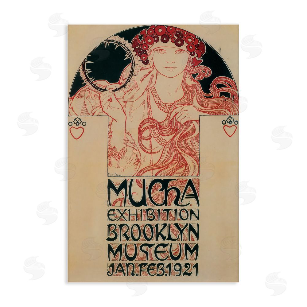 Vintage Hustle Vintage Museum Exhibition Poster Stretched Canvas Wall Art Print
