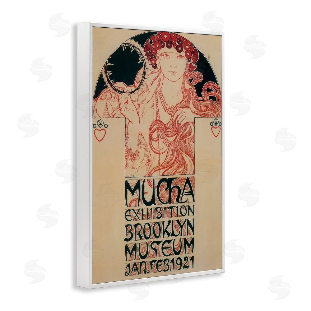 Vintage Hustle Vintage Museum Exhibition Poster White Framed Giclee Wall Art Print