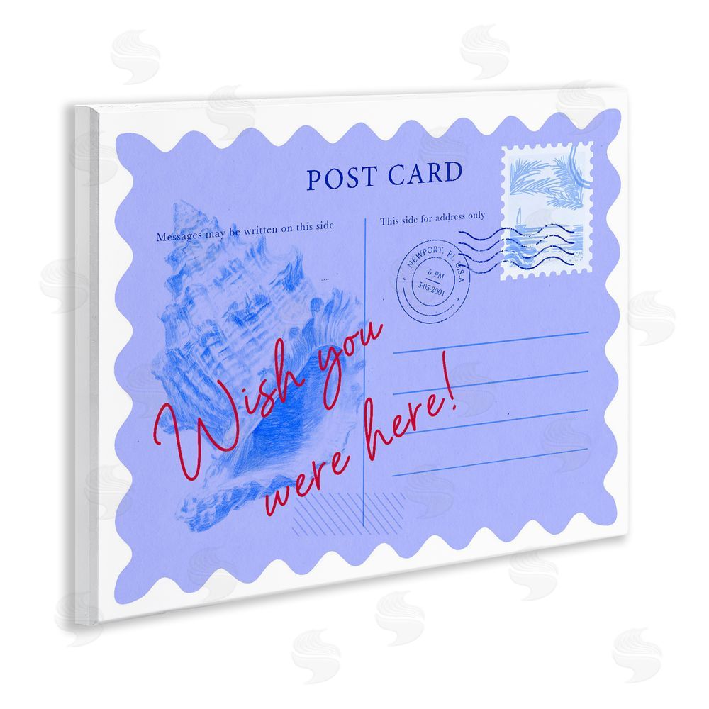 Ziwei Li Wish You Were Here Postcard Wooden Wall Plaque Art Print