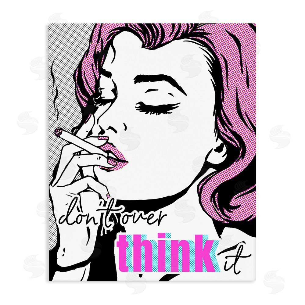 Ziwei Li Don't Over Think It Stretched Canvas Wall Art Print